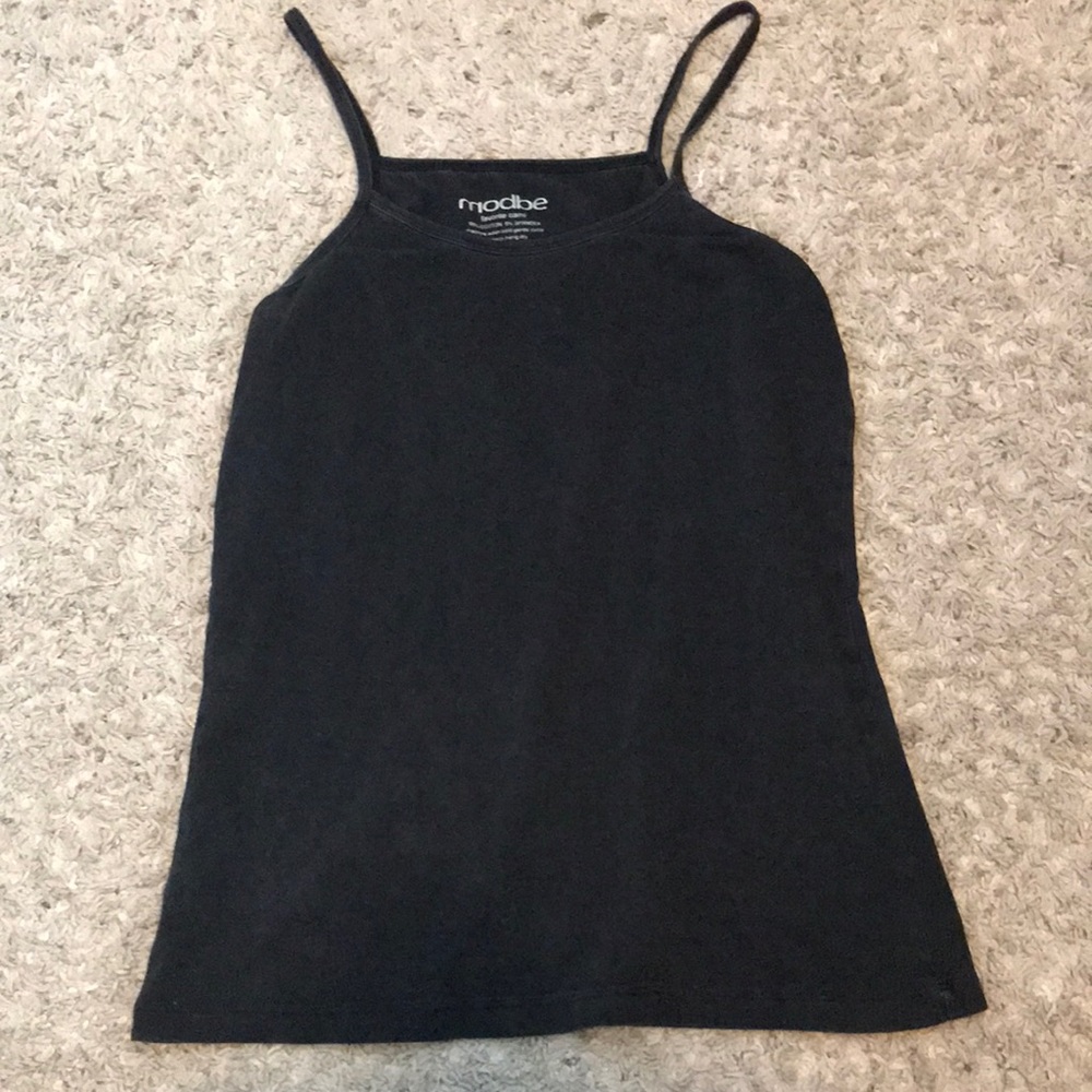 Black tank top